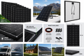 8-Pack 100W Solar Panels – 800W Total