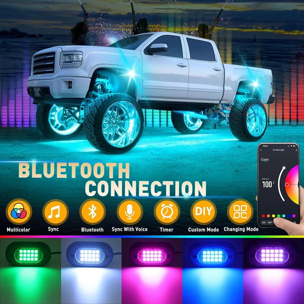 RGB Underglow Lights for Trucks – App Control + Music Sync | Offroad LED Kit