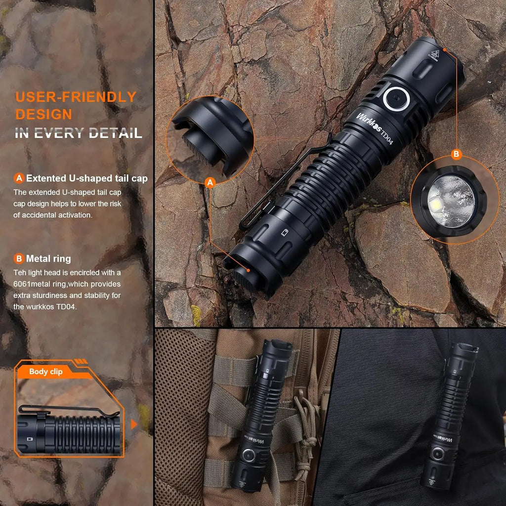 Brickbybrick Flashlight – 3000LM USB-C Rechargeable Power Light