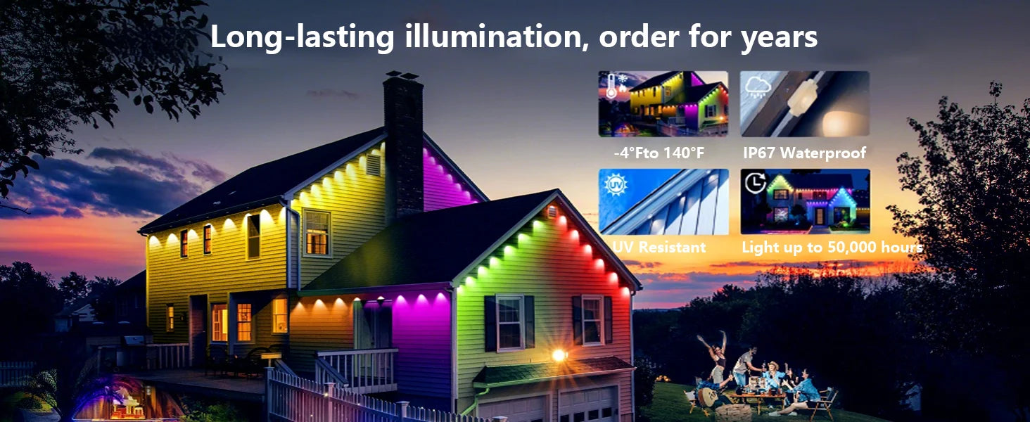 Permanent LED House Lights